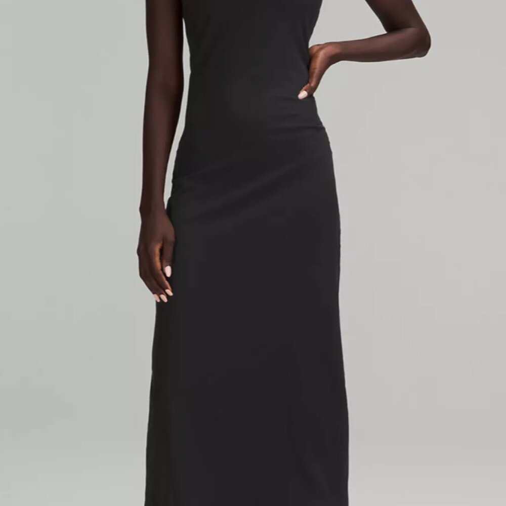 Lululemon All Aligned Ribbed Midi Dress, Size 2